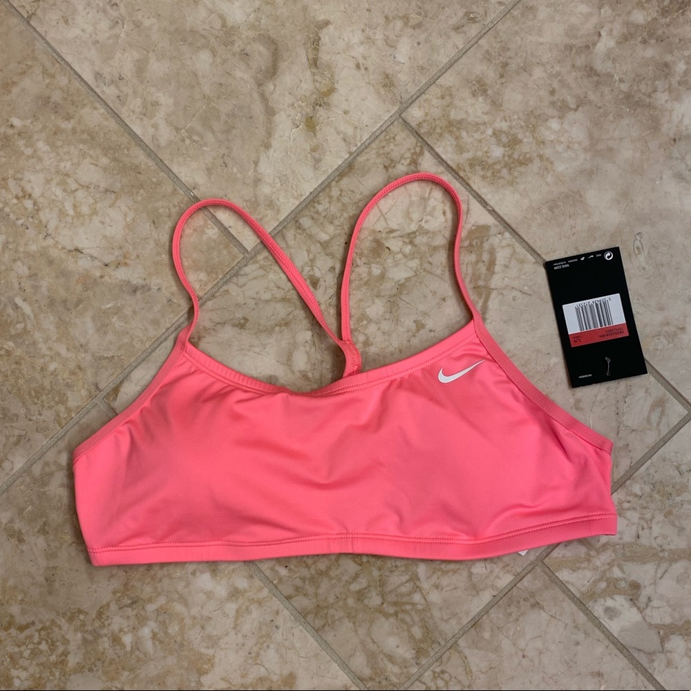 Pink Nike bikini top - size large NWT!